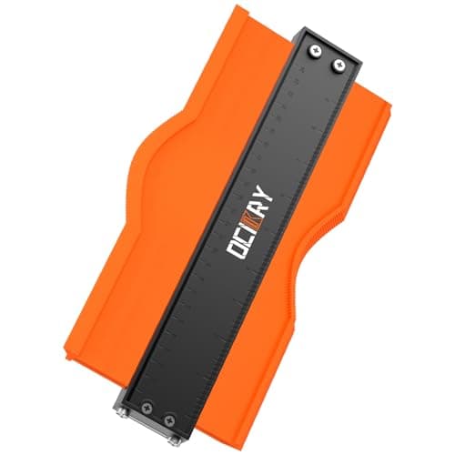 Adjustable 10" Lock Contour Gauge, Woodworking Tool, Gifts for Men (Orange)