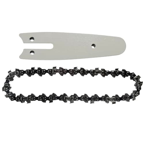 4-Inch Mini Chain & Guide Bar Combo, Rechargeable Electric Chainsaw Parts