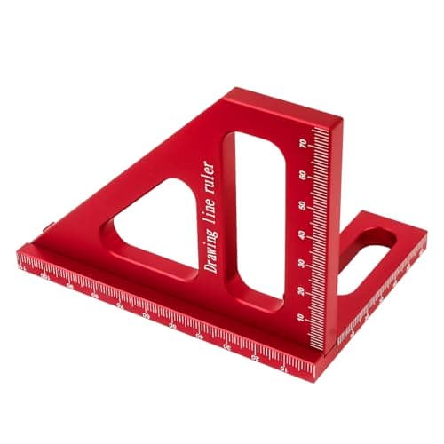 Precision 45/90 Degree 3D Measuring Ruler with Aluminum Alloy, Perfect for Engineers and Carpenter Miter Triangle Tool