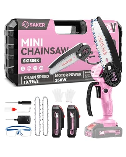 Saker Mini Chainsaw for Men|2025 Upgraded Mini Cordless Electric Chain Saw|Small Handheld Portable Chainsaw for Tree Trimmer and Garden,Father's Day Gift for Men Dad

Saker Mini Chainsaw|Mini Cordless Electric Chain Saw|Small Handheld Portable Batter