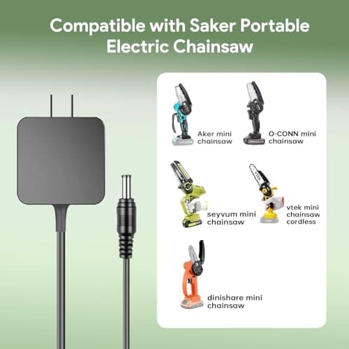 TAIFU 21V AC Adapter for Saker Mini SK1804D Chainsaw Charger