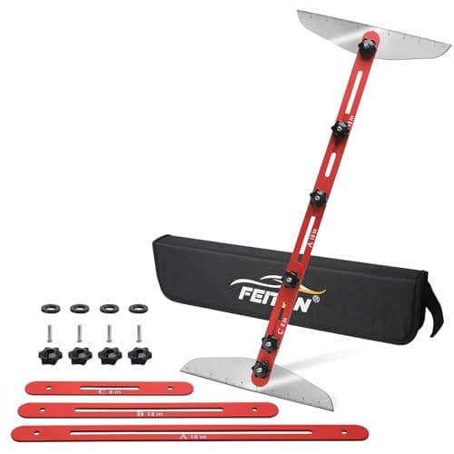 FEITON Stair Tread Template Tool for Measuring Stairs, Risers & Partitions