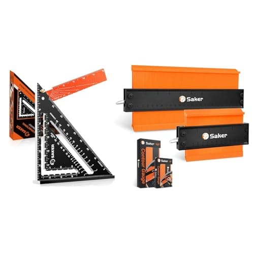 Saker 10" & 5" Contour Gauges + 12" Folding Square