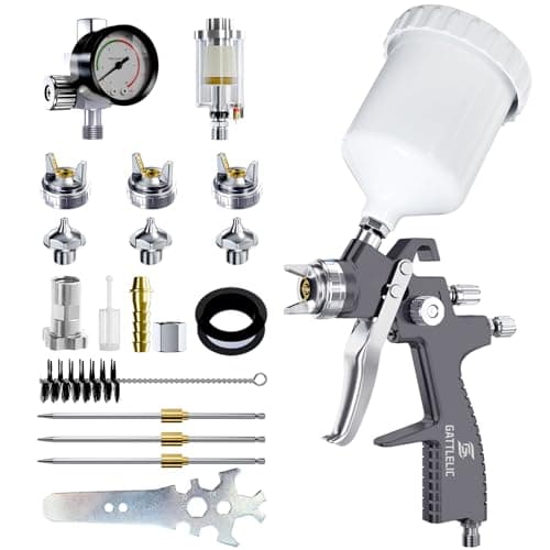 LVLP Precision Air Spray Gun Kit for Car & Home Painting