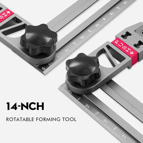Stair Tread Template Tool - Accurate Gauge for Risers and Cutting - 17.9 to 58.9 Inches