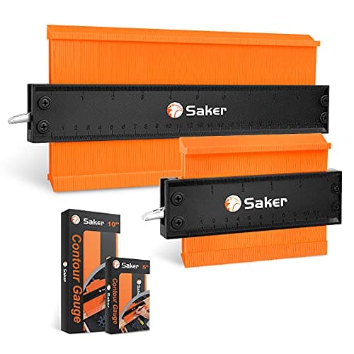 Saker 10" & 5" Contour Gauges + 12" Folding Square