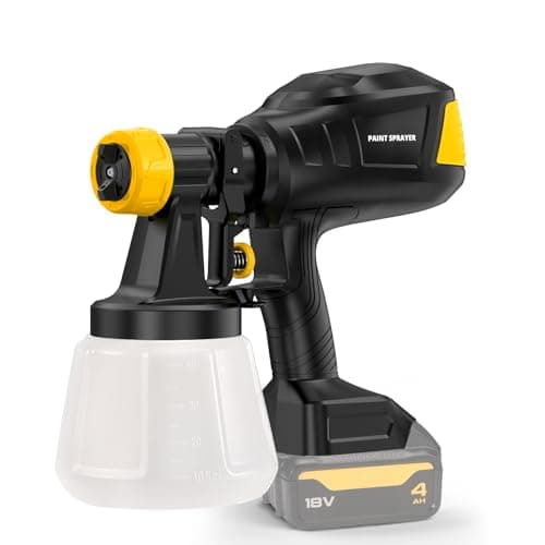 Dewalt 20V Brushless Cordless Paint Sprayer, 150 Din/s, 4 Nozzles, 1000ml/min Flow Rate