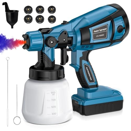 Dewalt 20V Max Cordless HVLP Paint Sprayer with 6 Nozzles & 3 Patterns