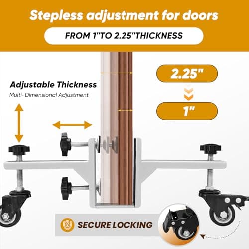 Saker 500LB Heavy Duty Door Installation Kit with Dolly & Anti-Slip Mat
