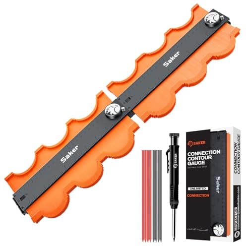 Saker Contour Gauge Profile Tool Combo Pack- Deep Hole Pencil & Irregular Shape Duplicator