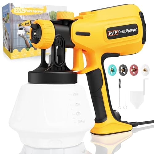 700W HVLP Paint-Sprayer with 4 Nozzles for Furniture, Cabinets & More