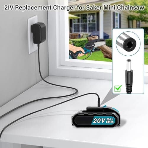 Saker Mini Chainsaw Power Cord Adapter, Compatible with SK1804D UL