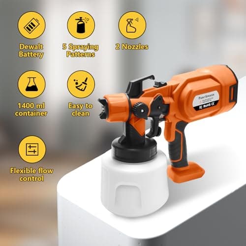 DEWALT 20V Max Battery Paint Sprayer, Cordless House & Garden_paint Gun