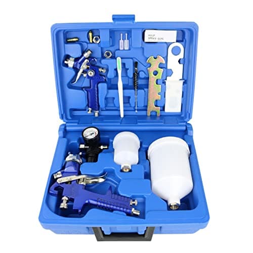 Auto Gravity Feed HVLP Air Spray Gun Set for Painting & Cake Decoration