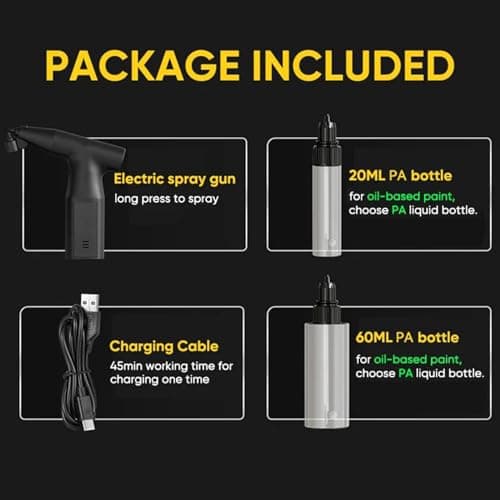 Electric Spray Paint Gun for Cars and More, Cordless Portable Paint Sprayer (1pc)