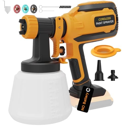 Dewalt 20V Cordless Paint Sprayer, 1200ML Container, 3 Patterns