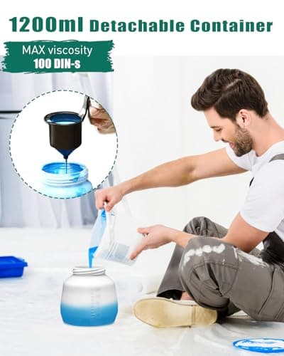 HYCHIKA 700W High Power HVLP Paint Sprayer with Cleaning Tools