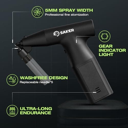 Electric Spray Paint Gun for Cars - Cordless, Handheld, High Power and Portable