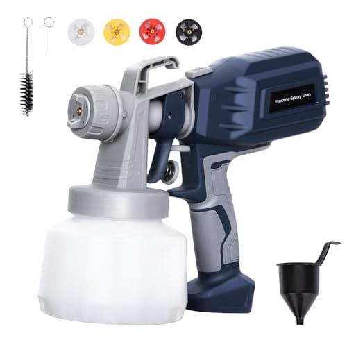 HVLP Electric Paint Sprayer with 4 Copper Nozzles for Home & Professional Use