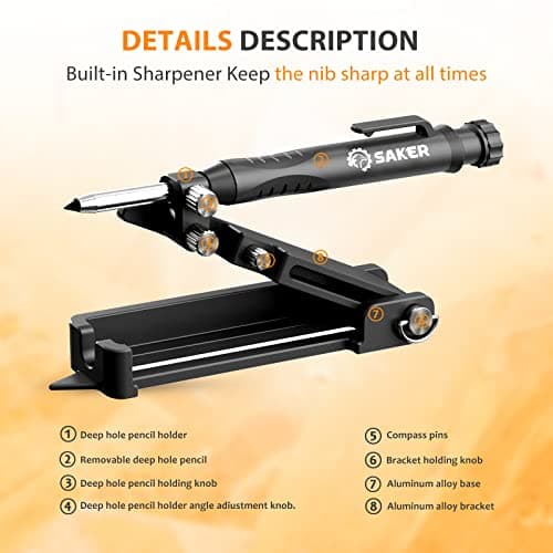 Saker Multi-function Scribing & Contour Gauge Tool (10INCH)