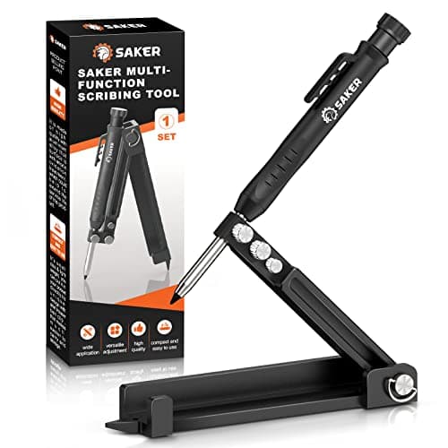 Saker 4-in-1 Multi-function Scribing Drilling Ruler