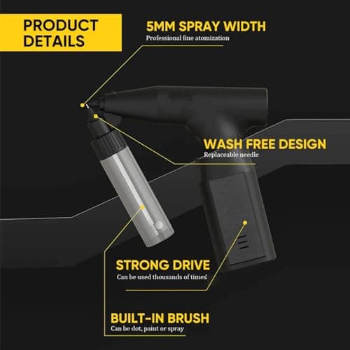 Car Paint Sprayer with Rechargeable Handheld Air Pump