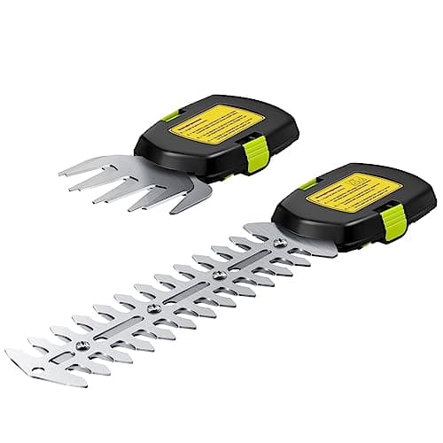 Saker 20V Cordless Hedge Trimmer - Handheld Grass Shears (2 Blades)