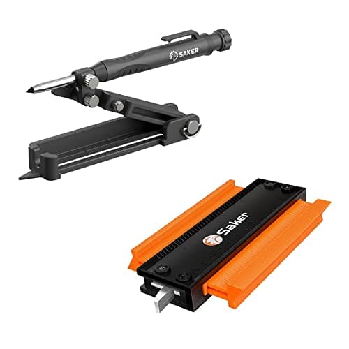 Saker 5 Inch Lock Contour Gauge & Multi-function Scribing Tool