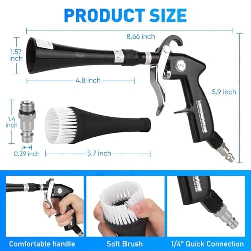 Saker Sakerplus Tornado Dry Cleaning Gun for Car Detailing