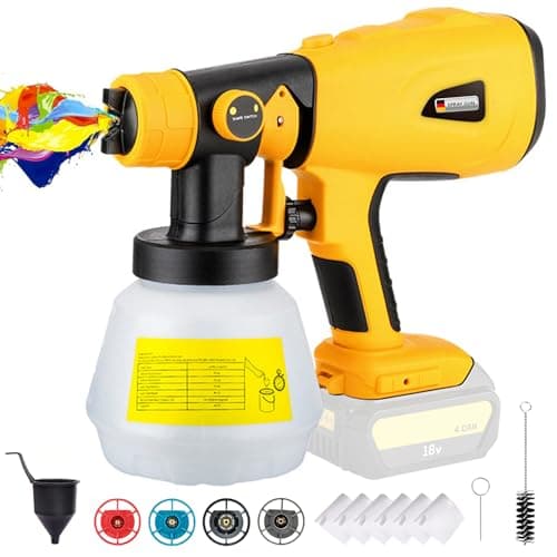 Ryobi 18V Cordless HVLP Paint Sprayer, 1000ML Container, Ceiling, Fence, Cabinet Paint