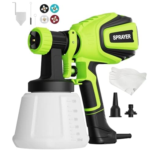 700W HVLP Electric Paint Sprayer with 4 Nozzles for Cleaning Joints & Home Projects