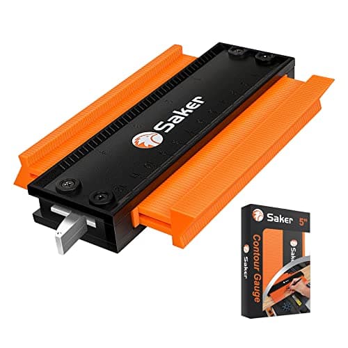 Saker Miter Saw Protractor & Contour Gauge (5 Inch Lock) Profile Tool