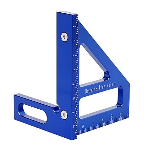 Precision 45/90 Degree 3D Measuring Ruler with Aluminum Alloy, Perfect for Engineers and Carpenter Miter Triangle Tool