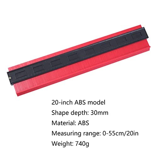 Saker Precise Contour Gauge Tool for Irregular Shape Copying and Handyman Ruler