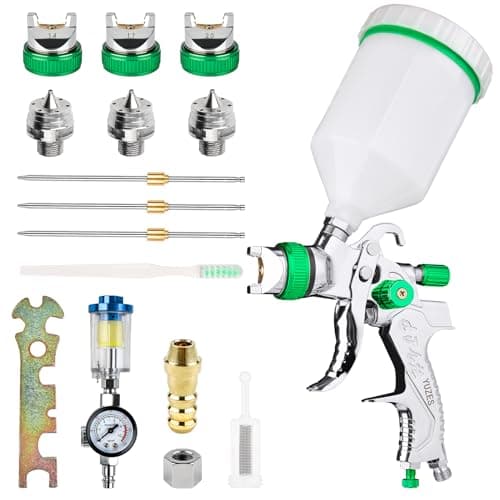 YUZES HVLP Spray Gun Kit for Automotive, Furniture, and DIY Projects