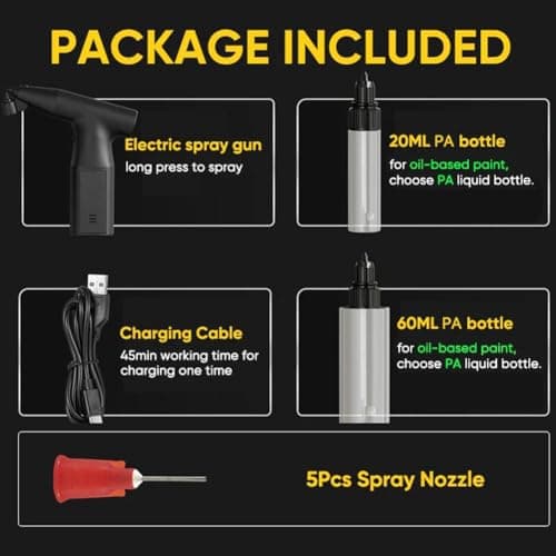 Portable Electric Spray Paint Gun for Cars and More