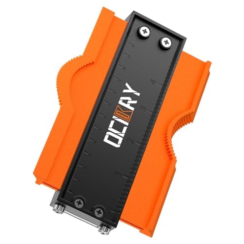 Adjustable 10" Lock Contour Gauge, Woodworking Tool, Gifts for Men (Orange)