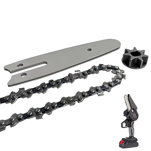4-Inch Mini Chain & Guide Bar Combo, Rechargeable Electric Chainsaw Parts