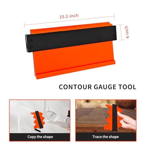 Super Contour Duplicator Gauge Lock 10" Woodworking Tool Gift for Men, Dad, Husband