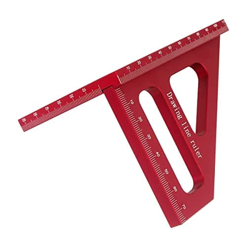 Precision 45/90 Degree 3D Measuring Ruler with Aluminum Alloy, Perfect for Engineers and Carpenter Miter Triangle Tool