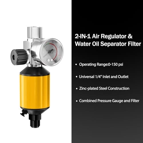 Purple HVLP Air Spray Gun with Nozzles and Air Compressor Regulator, Mixing Cup & Lids, Ideal for Cars, Houses, Furnitur