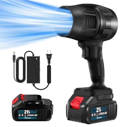Saker Cordless Leaf Blower for Patio and Camping, 180k RPM Turbo Jet Cleaner