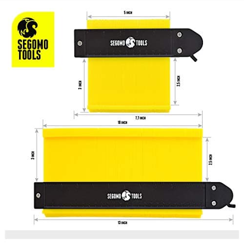 Segomo CG2P 5" & 10" Locking Contour Gauge Tool Set - Easy Shape Duplicator