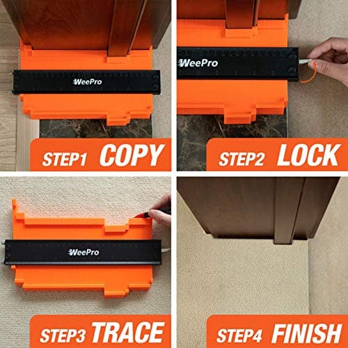 Master Contour Gauge Duplicator 10" & 5" - Locking Measuring Tool for Carpenters