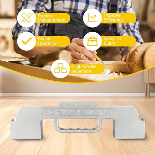 12/14/16 On-Center Stud Layout Tool Precision Jig for Woodworking & DIY (1PACK)