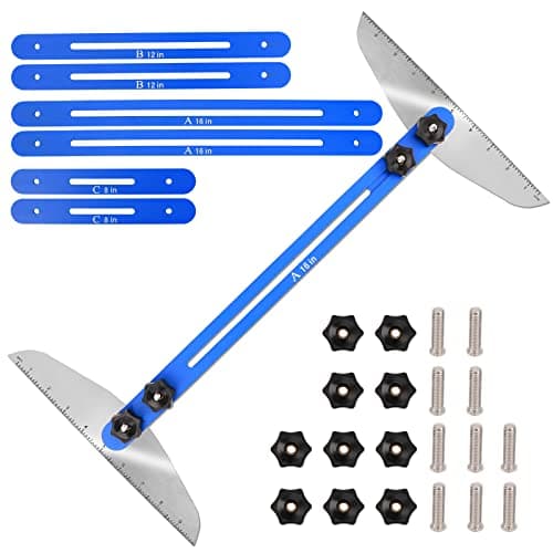 FEITON Stair Tread Template Tool for Measuring Stairs, Risers & Partitions