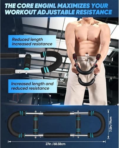 Saker Twister Arm Trainer, 40-100lb Adjustable Chest Workout Equipment