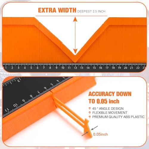 Precision Metal Lock Contour Gauge for woodworking, remodeling, auto repair