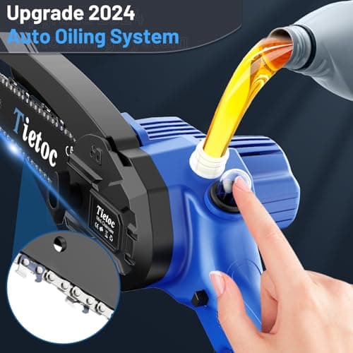 tietoc 6 Inch Cordless Electric Chainsaw - Portable & Easy to Use	for Men, Dad & Husband Gifts