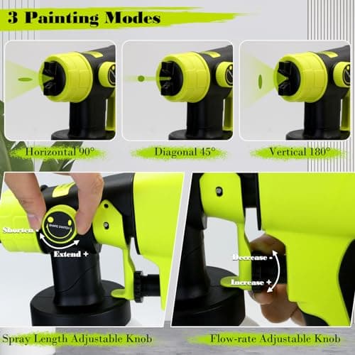 Ryobi 18V Cordless Paint Sprayer 1000ML Handheld HVLP Paint Gun